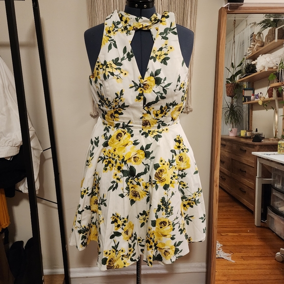 Retro Modcloth Ixia floral A-line dress with pockets! - Picture 8 of 10
